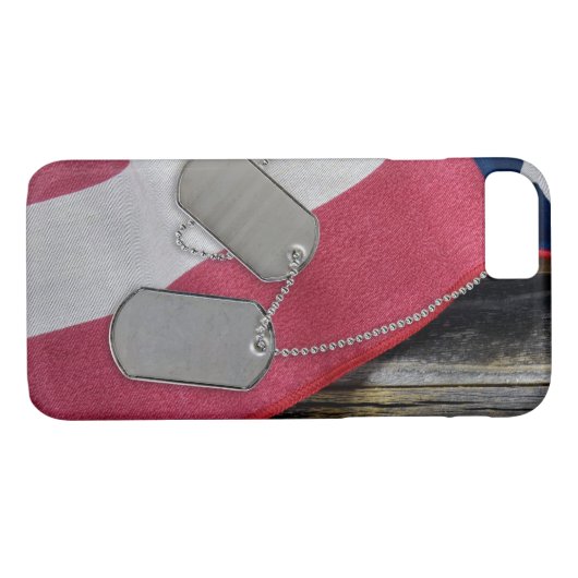 hondenlabels op vlag Case-Mate iPhone case (Achterkant (Horizontaal))