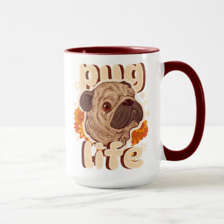 Hondenleven voor pug liefhebbers  mok