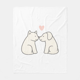 Hondenliefde Fleece Deken