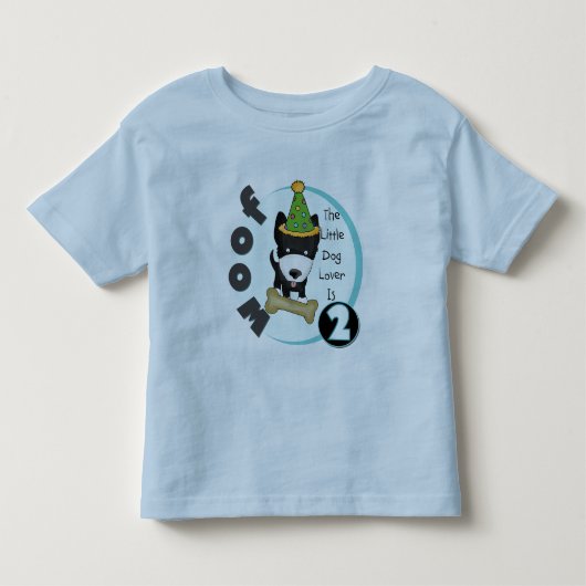 Hondenliefhebber 2e Verjaardag Tshirts en geschenk (Voorkant)