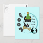 Hondenliefhebber 2e Verjaardag Tshirts en geschenk Briefkaart (Voorkant / Achterkant)