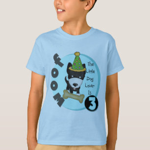Hondenliefhebber 3e Verjaardag T-shirts en geschen