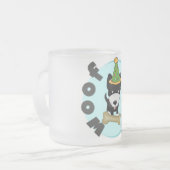 Hondenliefhebber 3e Verjaardag T-shirts en geschen Matglas Koffiemok (Voorkant links)