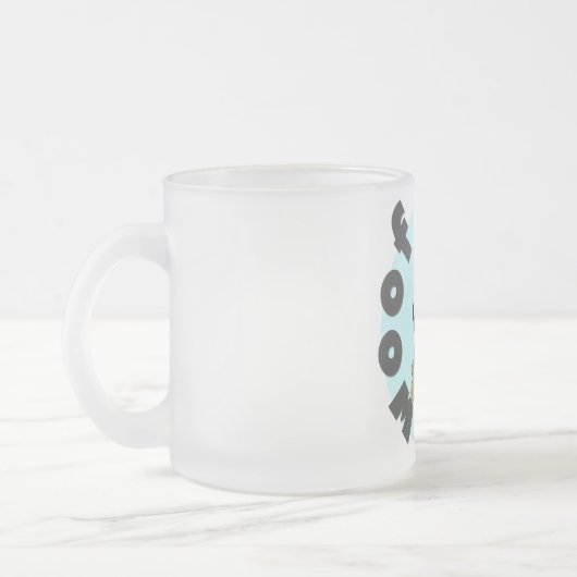 Hondenliefhebber 3e Verjaardag T-shirts en geschen Matglas Koffiemok (Links)