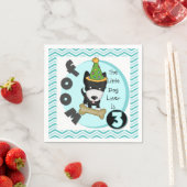 Hondenliefhebber 3rd Birthday Paper Napkins Servetten (Insitu)