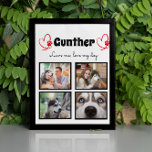 Hondenliefhebber 4 op maat gesneden collage tablet fotoplaat<br><div class="desc">Viel je beste vriend met een aangepast fotocollage-pleister. Als je zoveel leuke herinneringen en foto's hebt, is één foto niet genoeg. Dit poster heeft 4 foto's, een citaat, en u kunt de naam van uw huisdier personaliseren. U kunt de kleur van de paginafdruk ook veranderen. Om aan te passen, kunt...</div>