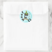 Hondenliefhebber 4e T-shirts ter gelegenheid van d Ronde Sticker (Tas)