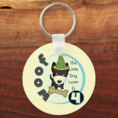 Hondenliefhebber 4e T-shirts ter gelegenheid van d Sleutelhanger (Voorkant)