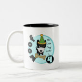 Hondenliefhebber 4e T-shirts ter gelegenheid van d Tweekleurige Koffiemok (Links)