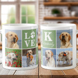 Hondenliefhebber 7 Fotocollage gepersonaliseerd mo Koffiemok<br><div class="desc">Introductie van onze moderne en stijlvolle Love Paw Print mok, het perfecte cadeau voor elk hondenliefhebber! Deze chique mok heeft een moderne aangepaste fotocollage en de gepersonaliseerde boodschap om je liefde voor je harige vriend te shows. Als een hond moeder of vader, er is niets beter dan knuffelen met je...</div>