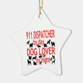 Hondenliefhebber 911 Verzender Keramisch Ornament (Links)