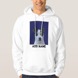 Hondenliefhebber aangepaste foto en naam gepersona hoodie