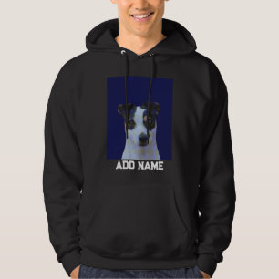 Hondenliefhebber aangepaste foto en naam gepersona hoodie