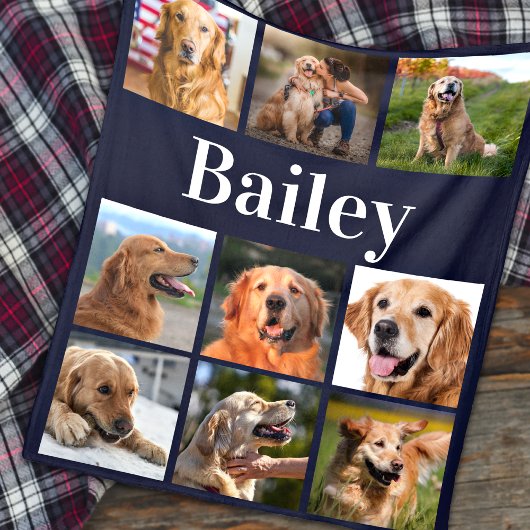 Hondenliefhebber Aangepaste instagram Afbeeldingen Fleece Deken