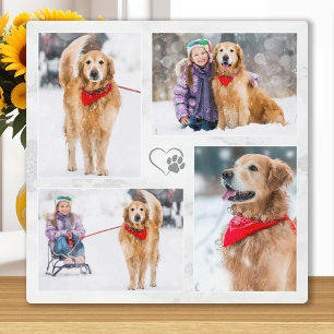 Hondenliefhebber Aangepaste Moderne Foto Collage v Fotoplaat