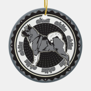 Hondenliefhebber Akita Keramisch Ornament