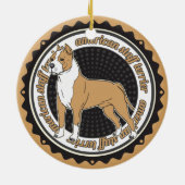 Hondenliefhebber American Staffordshire Terrier Keramisch Ornament (Achterkant)