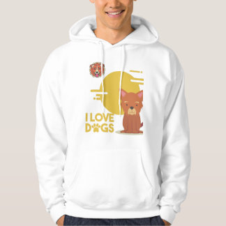 Hondenliefhebber Art Schattige Design Hoodie