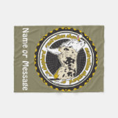 Hondenliefhebber Australian Shepherd Custom Name Fleece Deken (Voorkant (Horizontaal))