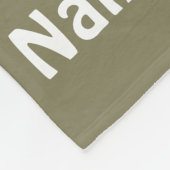 Hondenliefhebber Australian Shepherd Custom Name Fleece Deken (Hoek)