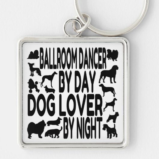 Hondenliefhebber Ballroom Dancer Sleutelhanger (Voorkant)