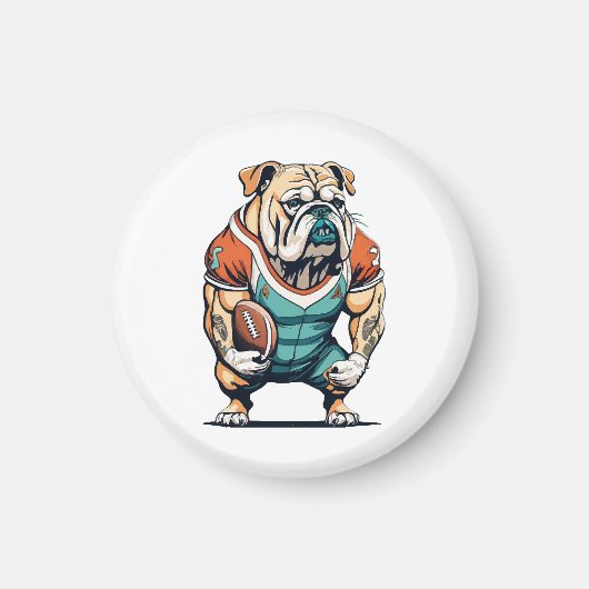 Hondenliefhebber Basketballer Magneet (Voorkant)