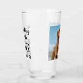 Hondenliefhebber Beer Lover Funny Persoonlijke fot Glas (Links)