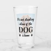 Hondenliefhebber Beer Lover Funny Persoonlijke fot Glas (Voorkant)