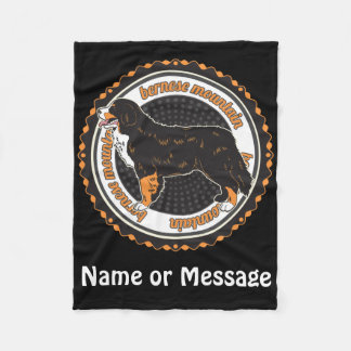 Hondenliefhebber Bernese Mountain - aangepaste naa Fleece Deken