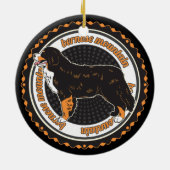 Hondenliefhebber Bernese Mountain Dog Keramisch Ornament (Achterkant)