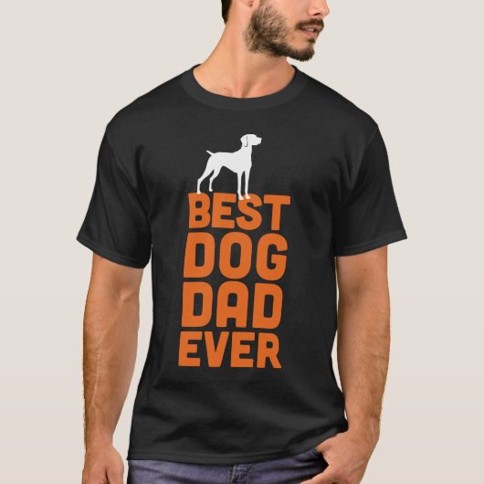 hondenliefhebber - Best Dog Dad Ever - Hungarian V T-shirt (Voorkant)