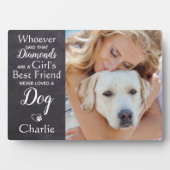 Hondenliefhebber Best Friend Persoonlijke foto van Fotoplaat (voorkant)
