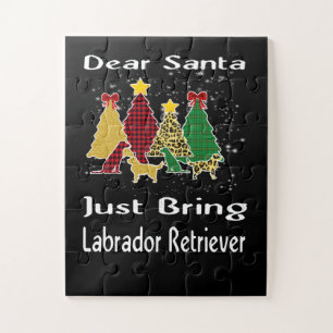 Hondenliefhebber Beste Kerstman, breng Labrador Re Legpuzzel