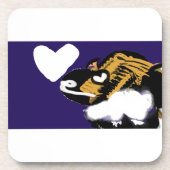 Hondenliefhebber Bier Onderzetter (Voorkant)