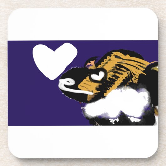 Hondenliefhebber Bier Onderzetter (Voorkant)