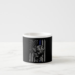 Hondenliefhebber  Black Labrador American Flag Thi Espresso Kop