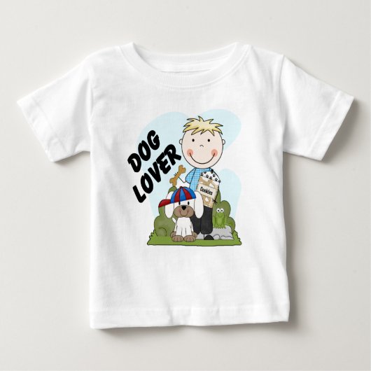 Hondenliefhebber Blond Boy T shirten en geschenken (Voorkant)
