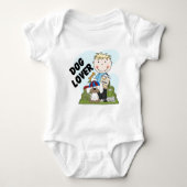 Hondenliefhebber Blond Boy T shirten en geschenken Romper (Voorkant)