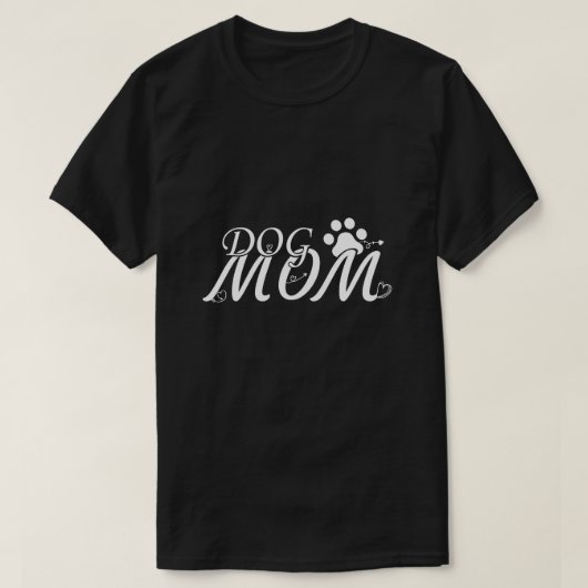 Hondenliefhebber, Bont Mam, Mam Shirt, Hond Mam T- T-shirt (Design voorkant)
