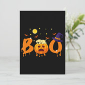 Hondenliefhebber |Boo Halloween Labrador slapen op Kaart (Staand voorkant)