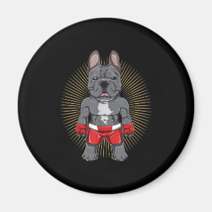 Hondenliefhebber Brave French Bulldog Fighter Magneet
