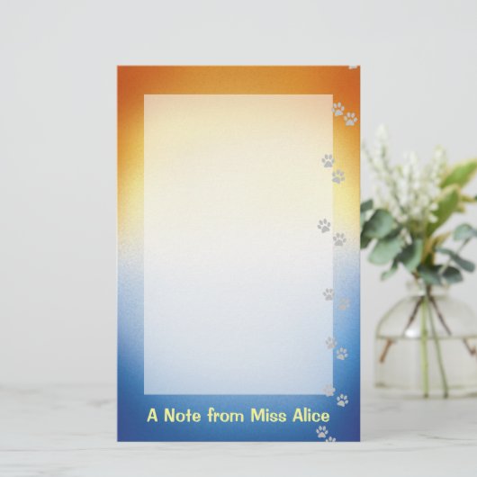 Hondenliefhebber Briefpapier (Staand voorkant)