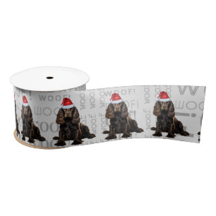 Hondenliefhebber Bruin Cocker Spaniel Hond Kerst Satijnen Lint