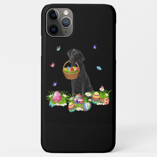 Hondenliefhebber | Bunny Black Labrador Dog & Paas Case-Mate iPhone Case (Achterkant)