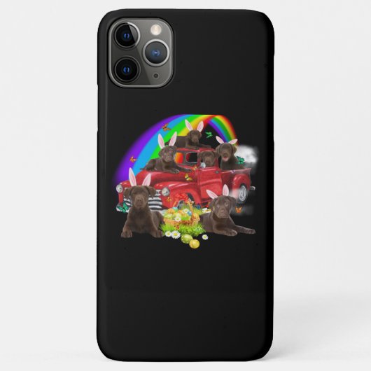Hondenliefhebber | Bunny Chocolate Labrador Paasda Case-Mate iPhone Case (Achterkant)