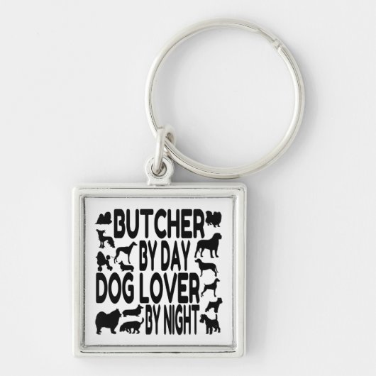 Hondenliefhebber Butcher Sleutelhanger (Voorkant)