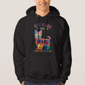 Hondenliefhebber cadeau gewoon een meisje die houd hoodie