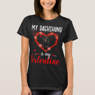 Hondenliefhebber cadeau - Mijn teckel is mijn Vale T-shirt