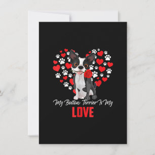 Hondenliefhebber cadeau voor vrouwen in mijn Bosto Bedankkaart