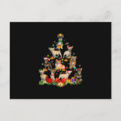 Hondenliefhebber cadeaus Chihuahua Boom Kerstverli Feestdagenkaart (Voorkant)